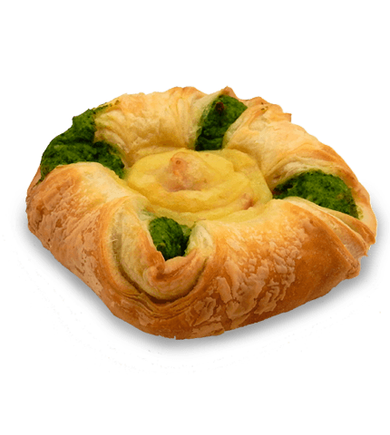 Розан с картофелем, беконом и шпинатным соусом Розан с картофелем, беконом и шпинатным соусом